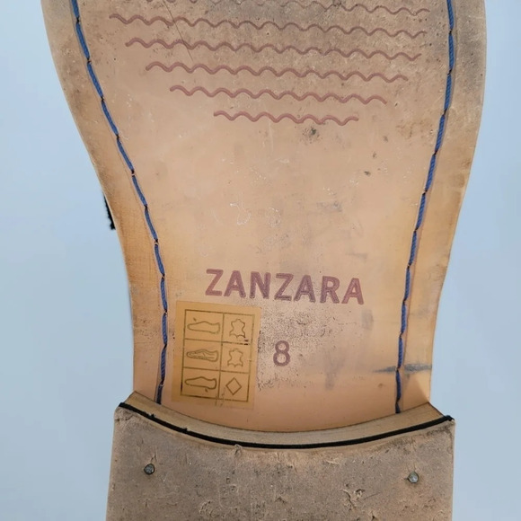 ZANZARA Courbet Cap Toe Casual Slip-on Loafers Oxford black Shoes for Men size 8 - Picture 9 of 14